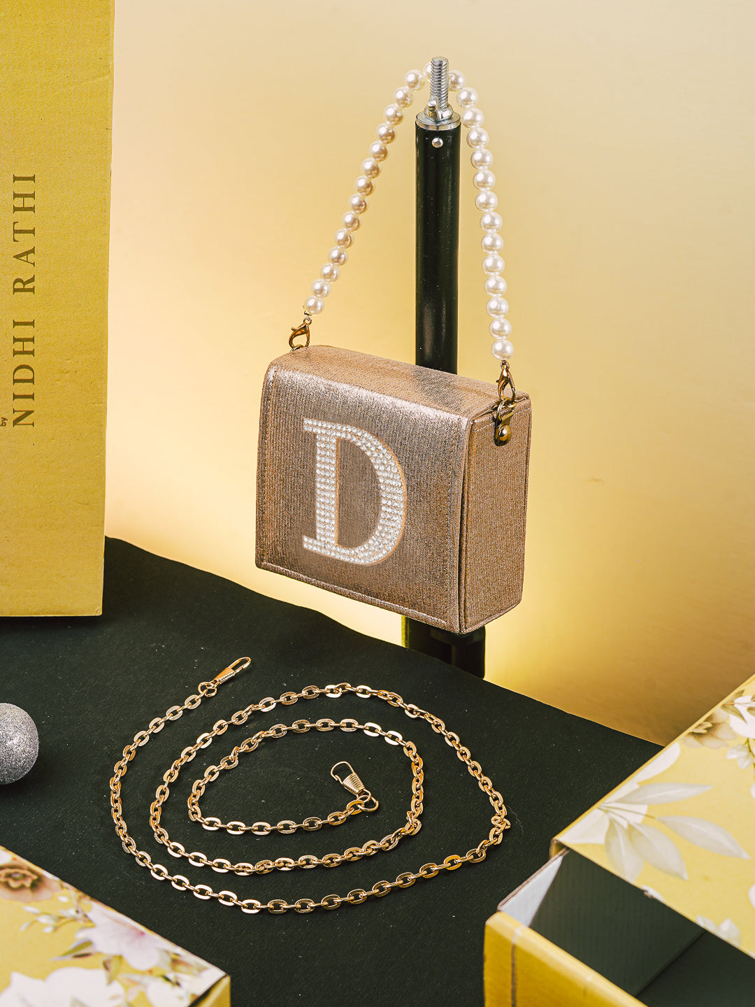 Golden_D_Alphabhet_Intial_Embellised_Flap_Bag_Nidhi_Rathi